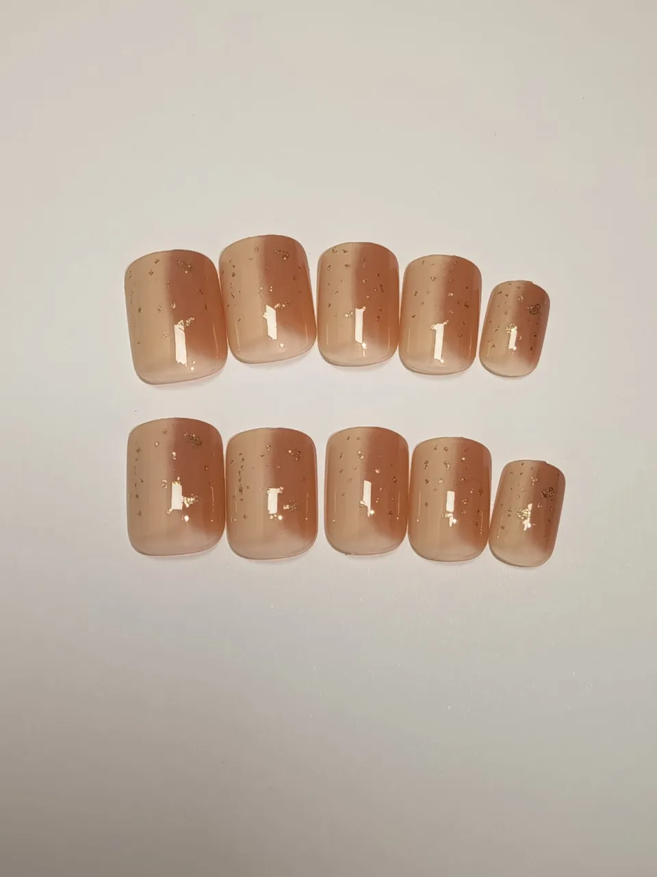 Peach Fleck Ombré